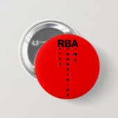Badge Rond 5 Cm RBA, abbi, rownstein, rmy (Devant & derrière)
