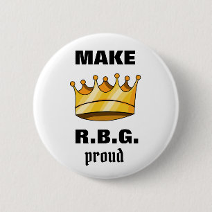 Badge Rond 5 Cm RBG Fiers Ruth Bader Ginsburg