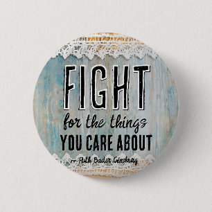 Badge Rond 5 Cm RBG Ruth Bader Ginsburg cite les féministes libéra