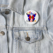 Badge Rond 5 Cm Re Elect Barack Obama 2012 (En situation)