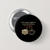 Badge Rond 5 Cm Reading 67 Meme Englieacher Funny 67 Book Lover Hu (Devant & derrière)