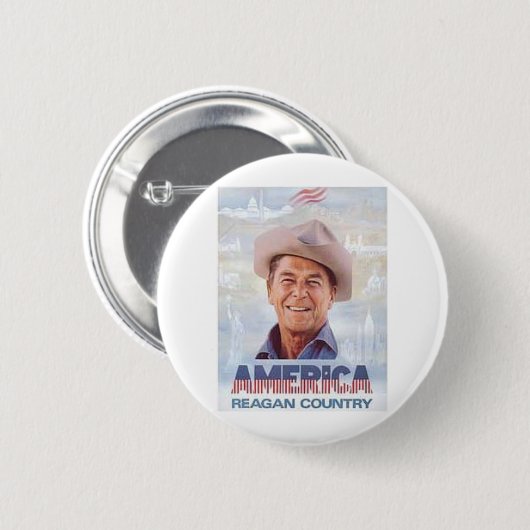 Badge Rond 5 Cm Reagan (Devant & derrière)