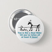 Badge Rond 5 Cm Real Rider (Devant & derrière)