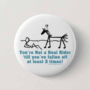 Badge Rond 5 Cm Real Rider