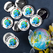 Badge Rond 5 Cm Réanimez le bouton Planet