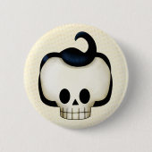 Badge Rond 5 Cm Rebel Skull (Devant)