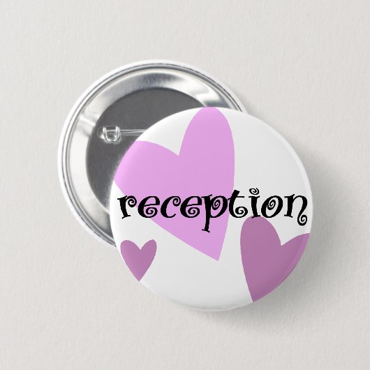 Badge Rond 5 Cm Réception (Devant & derrière)