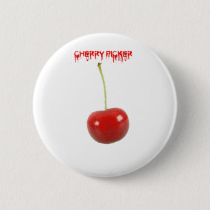 Badge Rond 5 Cm Récolteuse de cerise