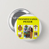 Badge Rond 5 Cm Récolteuse de la Pennsylvanie (Devant & derrière)