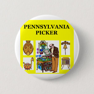 Badge Rond 5 Cm Récolteuse de la Pennsylvanie