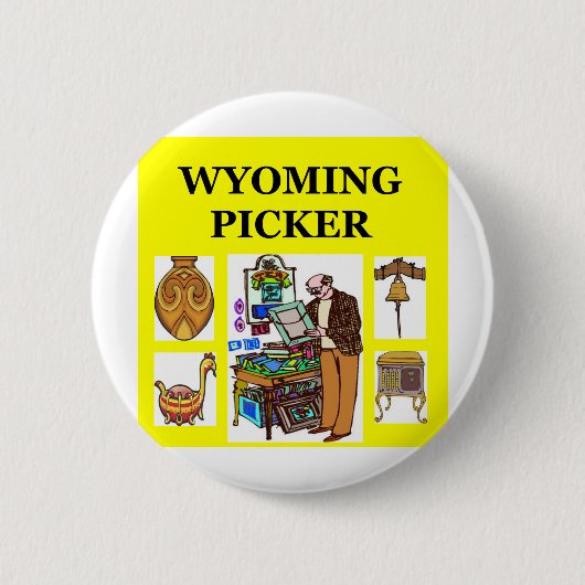 Badge Rond 5 Cm Récolteuse du WYOMING (Devant)
