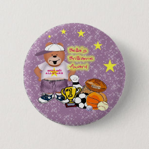 Badge Rond 5 Cm 'récompense de s Brillance - sports