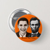 Badge Rond 5 Cm Reconstituez le bouton des syndicats (Devant & derrière)