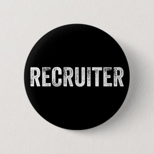 Badge Rond 5 Cm Recruteur.