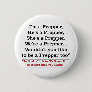 Badge Rond 5 Cm Recrutez un Prepper