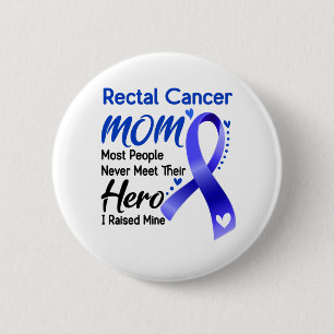 Badge Rond 5 Cm Rectal Cancer Awareness Month Ribbon Gifts