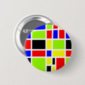 Badge Rond 5 Cm Rectangles colorées (Devant & derrière)