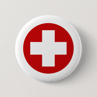 Badge Rond 5 Cm Récupération suisse Roundell de secours de