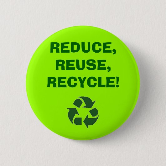 Badge Rond 5 Cm recycle%20sign_frame, RÉDUISENT, RÉUTILISENT, (Devant)