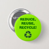 Badge Rond 5 Cm recycle%20sign_frame, RÉDUISENT, RÉUTILISENT, (Devant & derrière)