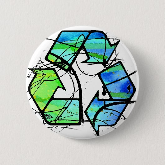 Badge Rond 5 Cm Recycler (Devant)