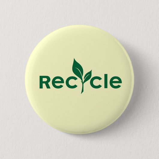 Badge Rond 5 Cm Recycler (Devant)