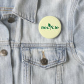 Badge Rond 5 Cm Recycler (En situation)