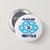 Badge Rond 5 Cm Recycler (Devant & derrière)