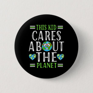 Badge Rond 5 Cm Recycler Ce Enfant S'Occupe Planète Sauver Monde H