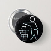 Badge Rond 5 Cm Recycler et ne pas perdre (Devant & derrière)