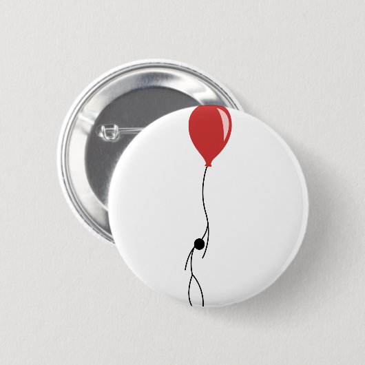 Badge Rond 5 Cm Red balloon (Devant & derrière)