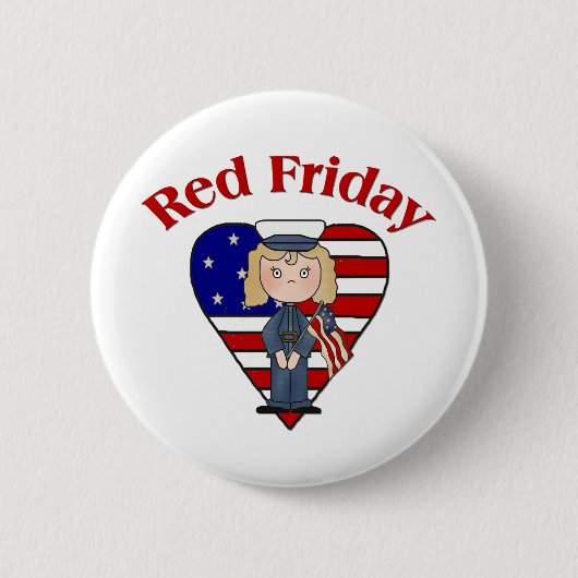 Badge Rond 5 Cm Red Friday Femme (Devant)