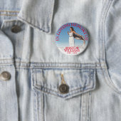 Badge Rond 5 Cm Red | Funérailles en mémoire d'amour (En situation)