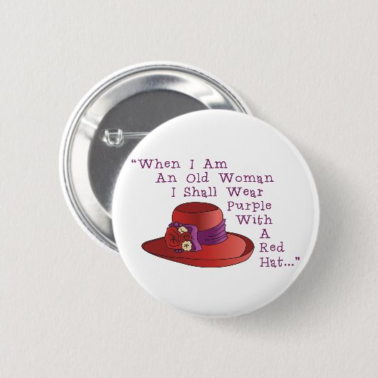 Badge Rond 5 Cm Red Hat (Devant & derrière)