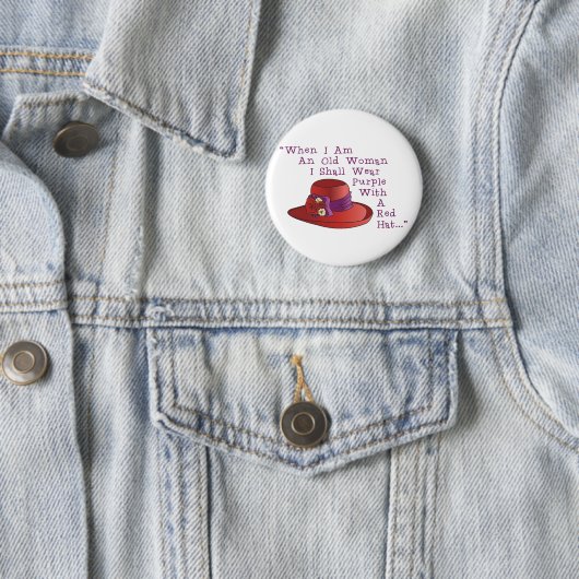 Badge Rond 5 Cm Red Hat (En situation)