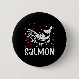 Badge Rond 5 Cm Red Heart Cupid Love Graphisme Saumon Lover Valent