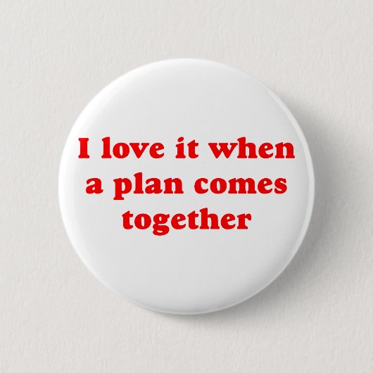 Badge Rond 5 Cm Red I Love It Button (Devant)