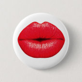 Badge Rond 5 Cm Red Lipstick - Marilyn Monroe Style (Devant)
