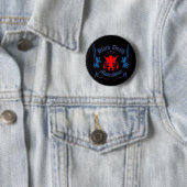Badge Rond 5 Cm Red Louie (En situation)
