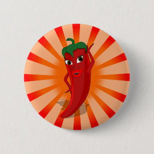 Badge Rond 5 Cm Red Pepper Superstar