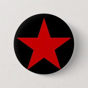 BADGE ROND 5 CM RED STAR
