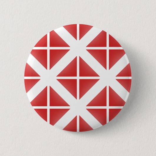 Badge Rond 5 Cm Red Trendy Triangle Pattern (Devant)