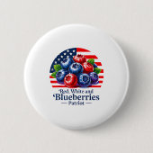 Badge Rond 5 Cm Red White And Blueberries Christian Patriotic (Devant)