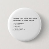 Badge Rond 5 Cm Rédacteur technique (Devant)