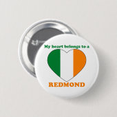 Badge Rond 5 Cm Redmond (Devant & derrière)