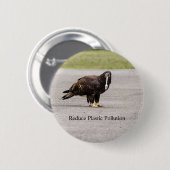 Badge Rond 5 Cm Reduce Plastic Pollution (Devant & derrière)