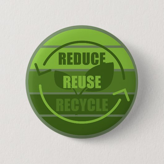 Badge Rond 5 Cm Réduire la réutilisation du recyclage (Devant)