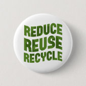 Badge Rond 5 Cm Réduire la réutilisation du recyclage (Devant)
