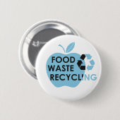 Badge Rond 5 Cm Réduire les déchets alimentaires (Devant & derrière)