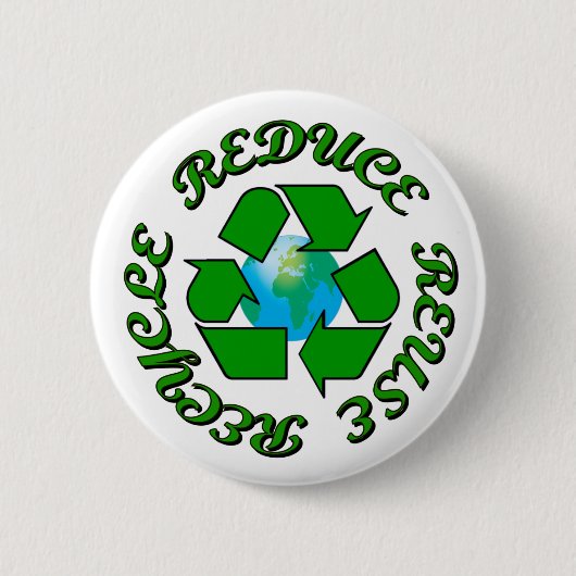 Badge Rond 5 Cm Réduisez la réutilisation réutilisent (Devant)